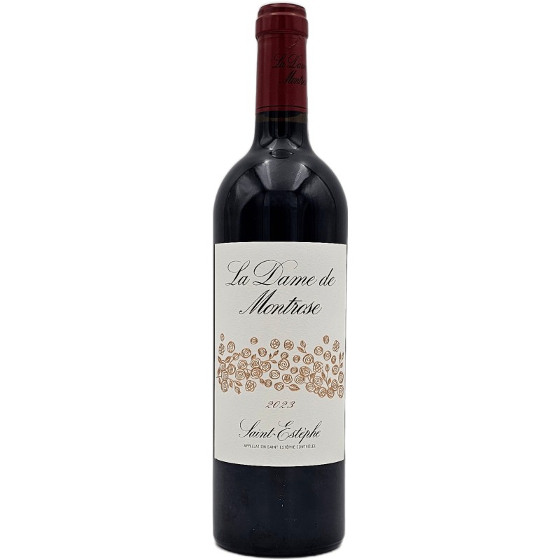 "LA DAME DE MONTROSE" 2023 SAINT-ESTEPHE ROUGE 75 CL CRD - CAISSE BOIS DE 12 BT - French Wine 75cl